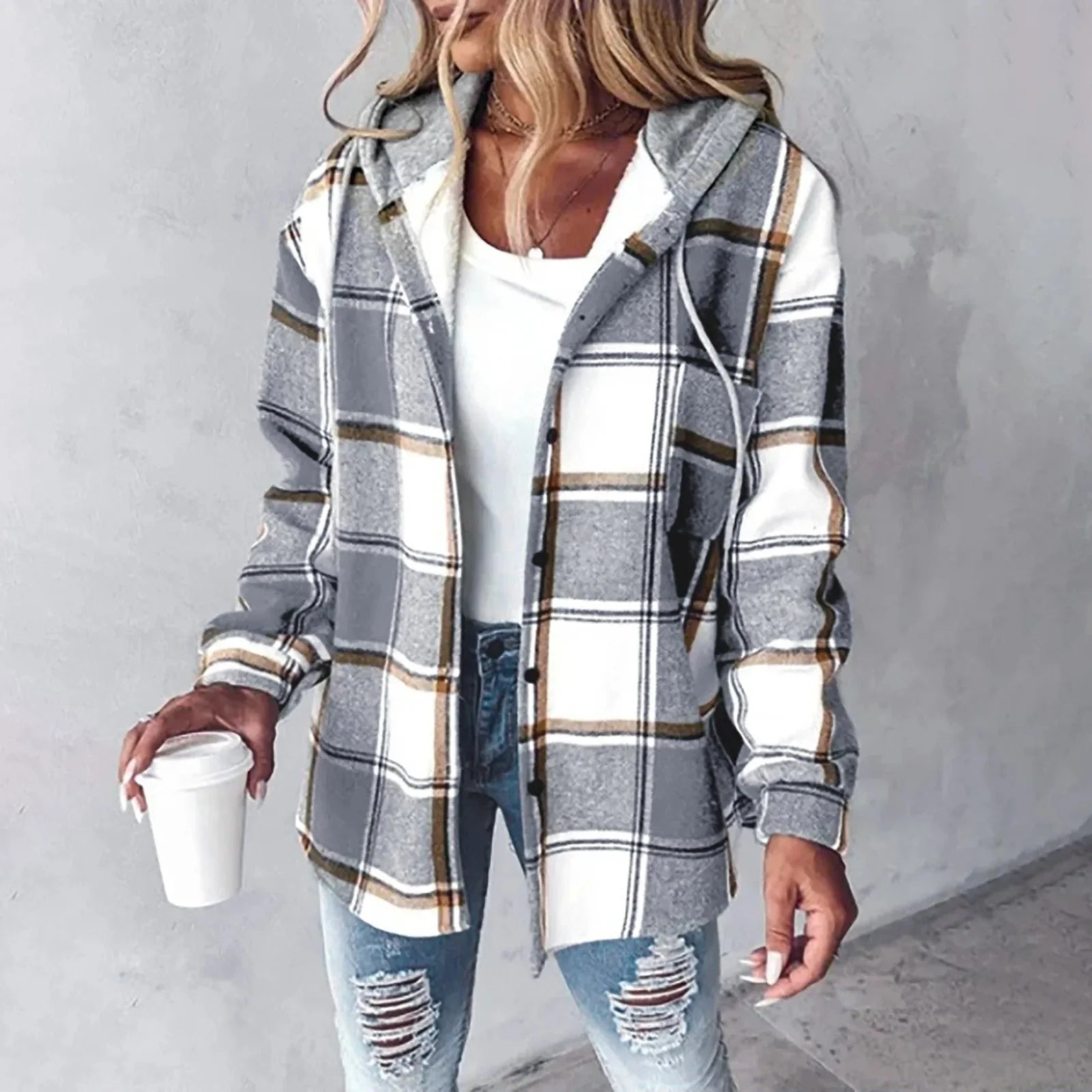 Emma™ | Plaid con cappuccio fantasia